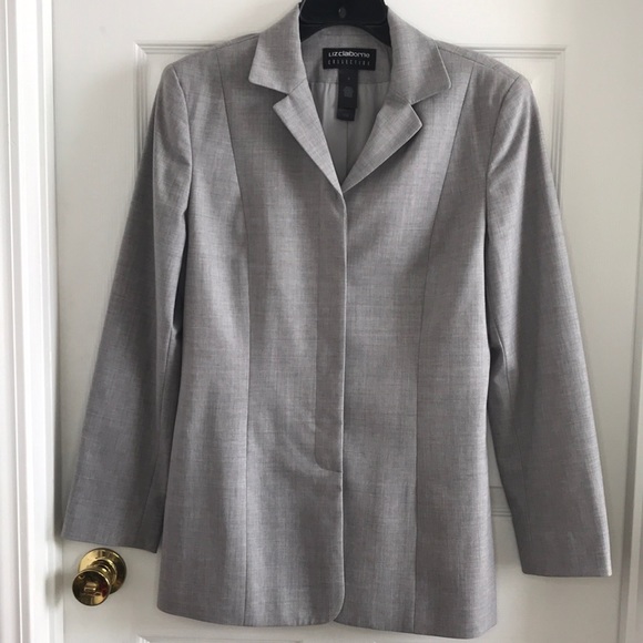 Liz Claiborne Collection Blazer Light Gray Size 8 - Picture 2 of 6